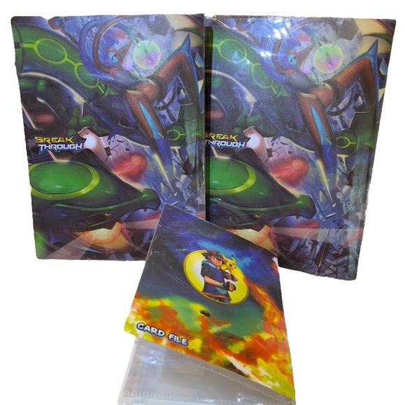 Lot of 3 Pokemon Album card holders Folder Binder Trading card file‎ NEW -READ - Picture 2 of 10